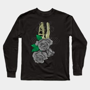 black rose flower Long Sleeve T-Shirt